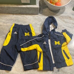 Michigan sports baby track suit